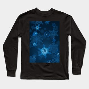 Glowing Snowflakes Long Sleeve T-Shirt